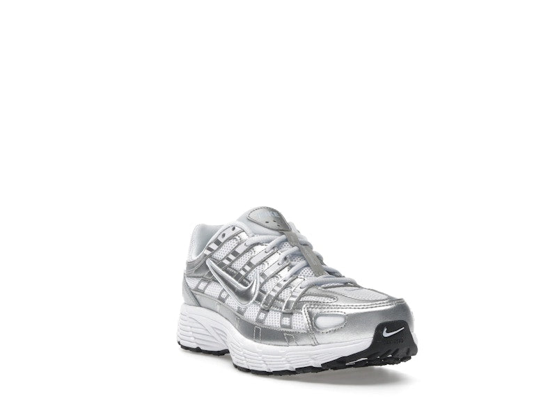 Nike P-6000 White Metallic Silver (GS)