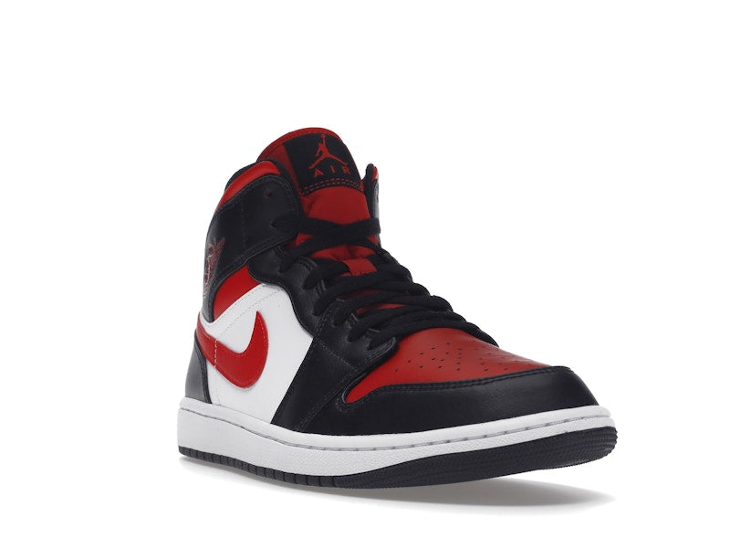 Jordan 1 Mid White Black Red (2022)