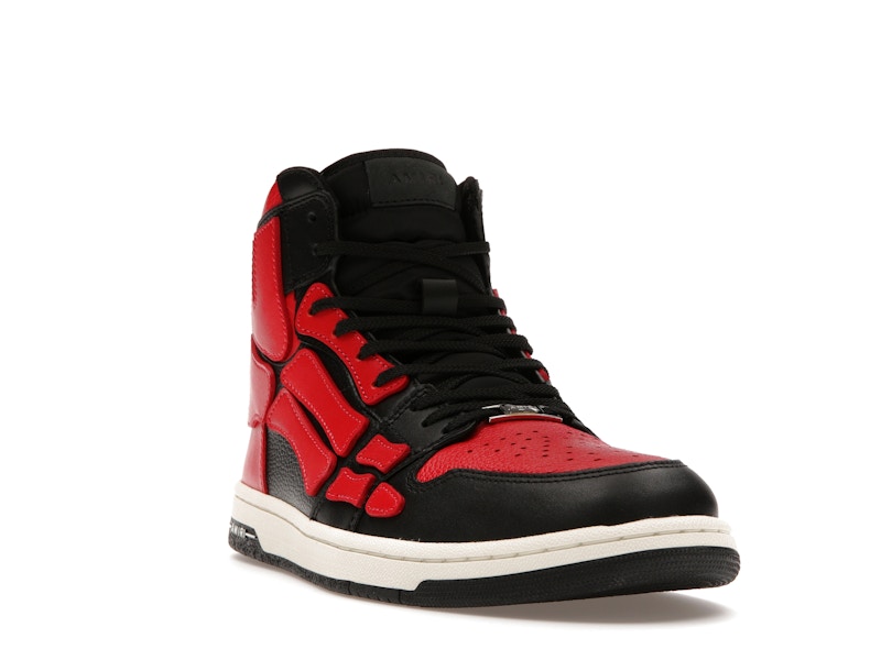 AMIRI Skel Top Hi Black Red White