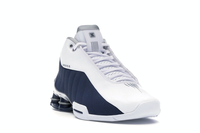 Nike Shox BB4 White Silver Navy