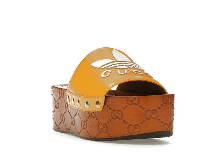 Gucci x Adidas GG Clog Yellow (Women's)