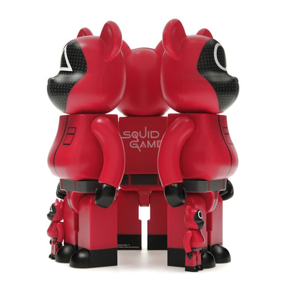 Bearbrick x Squid Game Guard (Circle/Triangle/Square) 100% & 400% Set of 3