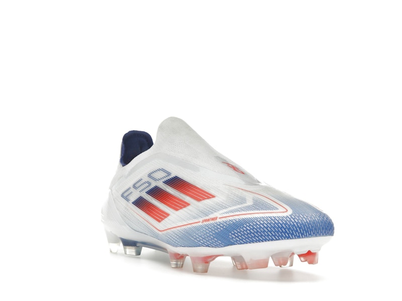 adidas F50 Elite Laceless FG Cloud White Solar Red Lucid Blue