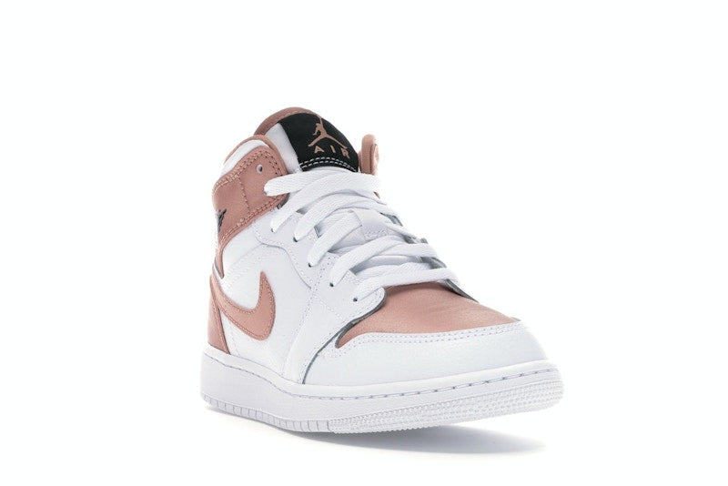 Jordan 1 Mid White Rose Gold (GS)