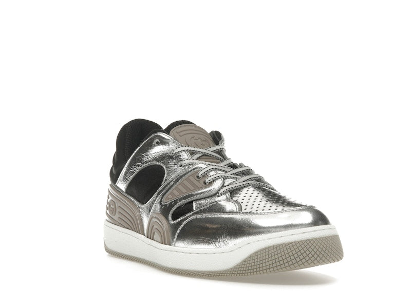 Gucci Basket Low Silver Black