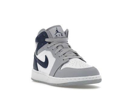 Jordan 1 Mid Wolf Grey Midnight Navy (GS)