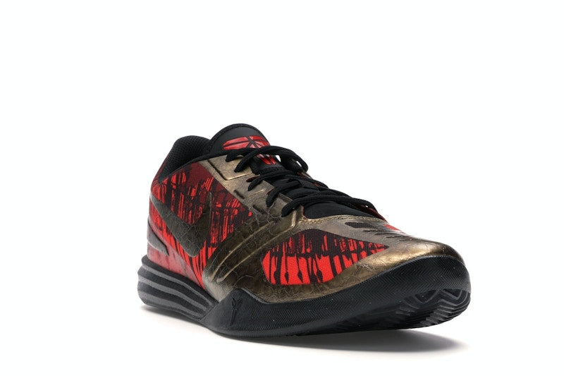 Nike KB Mentality Black Metallic Gold Chilling Red