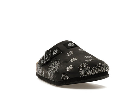 Bravest Studios Suede Paisley Clogs Black