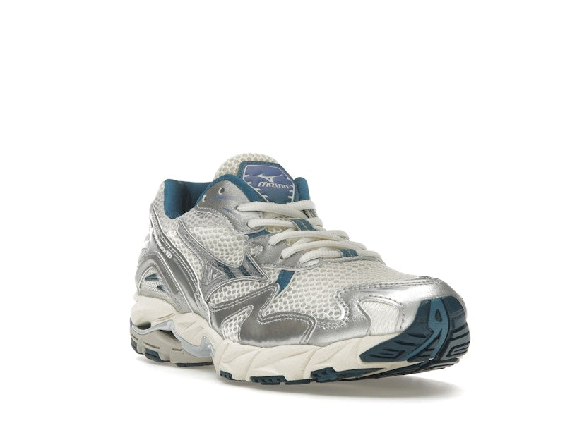 Mizuno Wave Rider 10 White Silver Blue