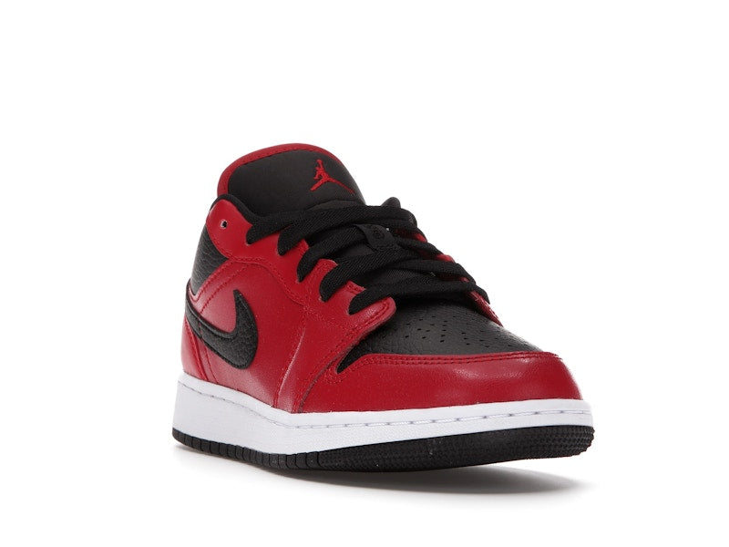 Jordan 1 Low Gym Red Black Pebbled (GS)