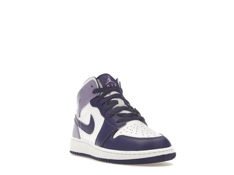 Jordan 1 Mid White Sky J Purple (GS)