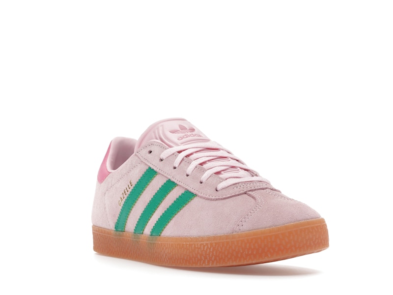 adidas Gazelle Clear Pink Court Green (GS)