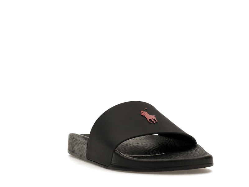Polo Ralph Lauren Signature Pony Slide Black Red