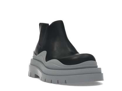 Bottega Veneta Tire Ankle Chelsea Boot Black Vapor