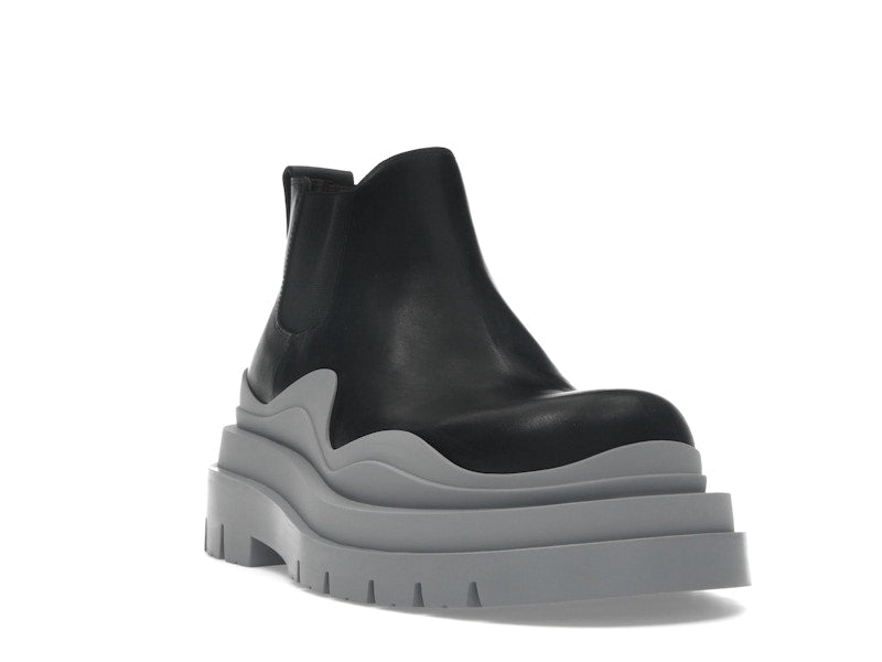 Bottega Veneta Tire Ankle Chelsea Boot Black Vapor