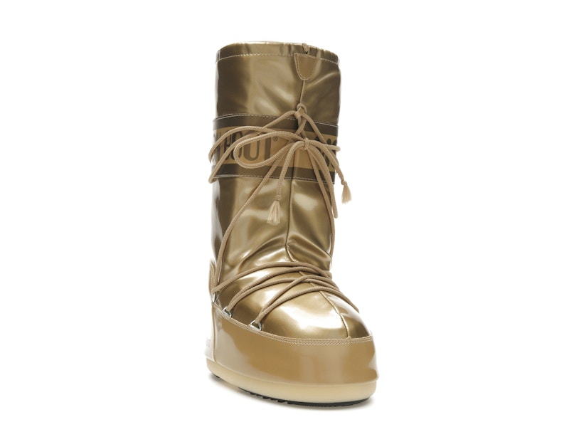 Moon Boot Icon Vinile Boot Metallic Gold
