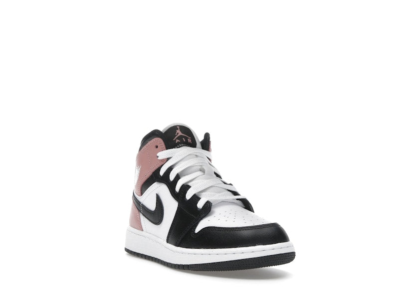 Jordan 1 Mid White Rust Pink Black (GS)