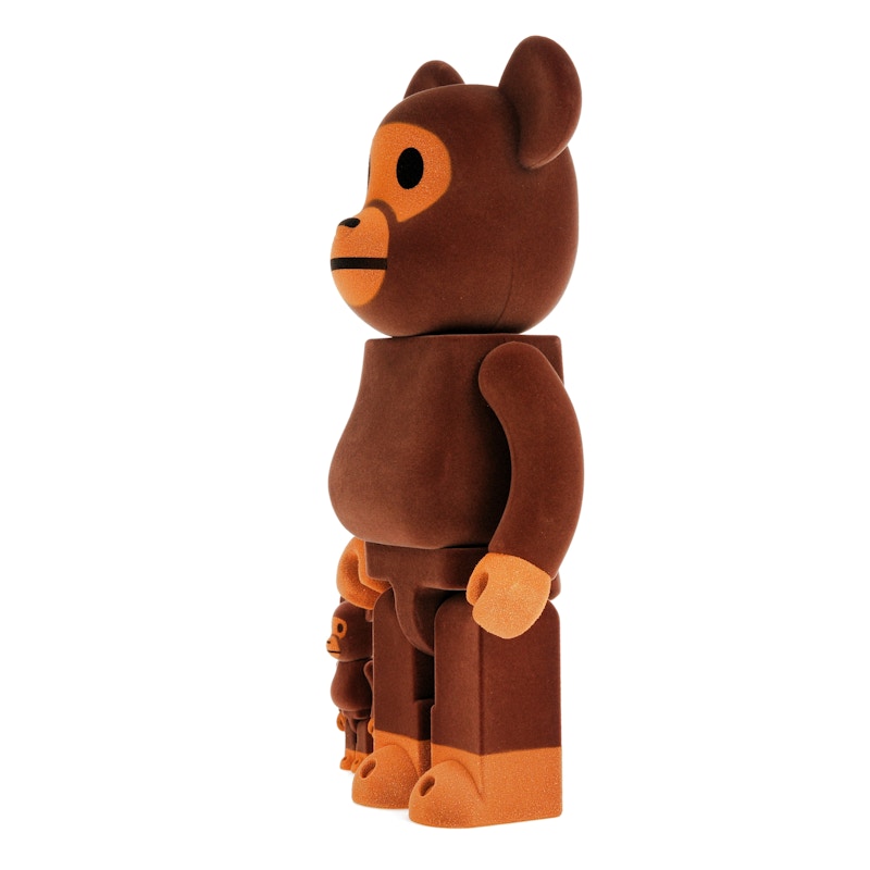 Bearbrick x Bape Baby Milo Flocky Ver. 100% & 400% Set