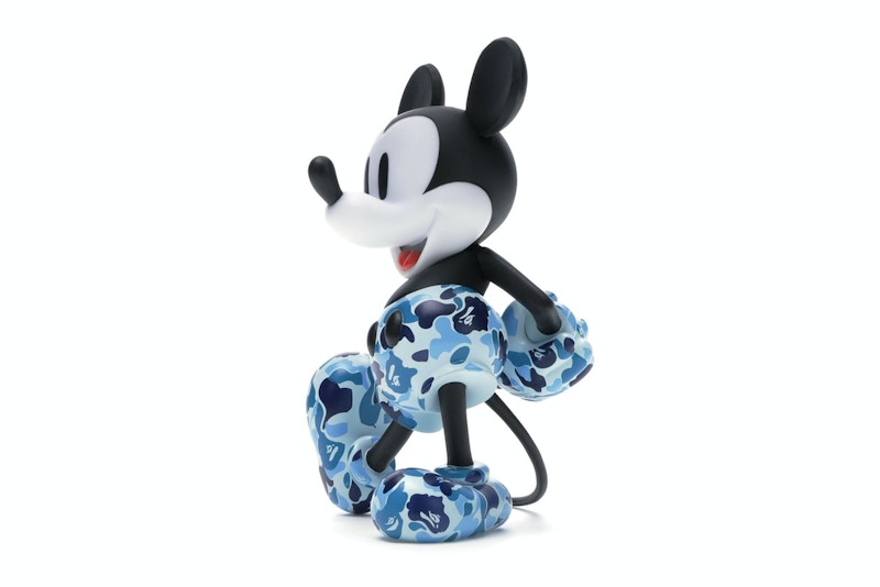 BAPE x Mickey Mouse 90th Anniversary Figure Blue Camo
