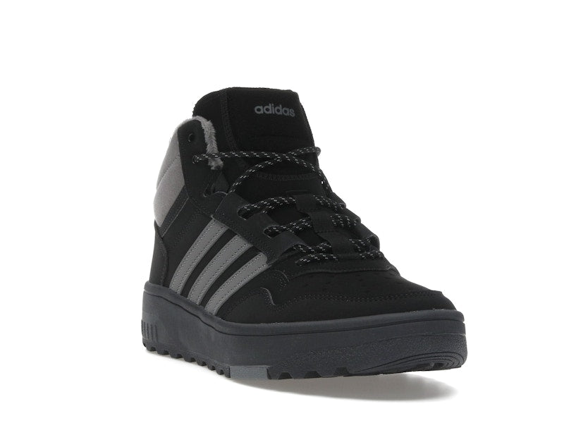 adidas Hoops 4.0 Mid Black Grey Four