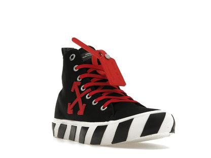 OFF-WHITE Vulcanized Hi Black Red Canvas