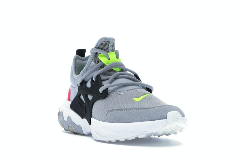 Nike React Presto Wolf Grey Black Rush Pink Volt (GS)