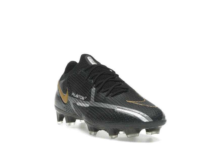 Nike Phantom GT2 Elite FG Black Metallic Dark Grey Metallic Gold