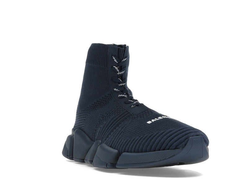 Balenciaga Speed 2.0 Lace Up Recycled Dark Blue