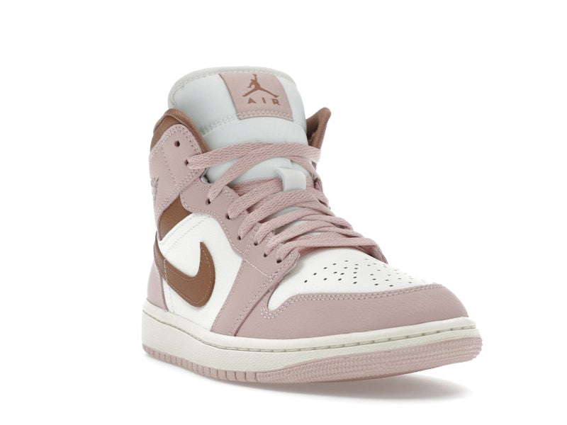 Jordan 1 Mid Pink Oxford Brown (Women's)