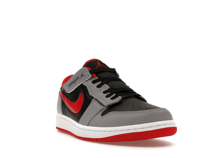 Jordan 1 Low Flyease Fire Red Cement Grey