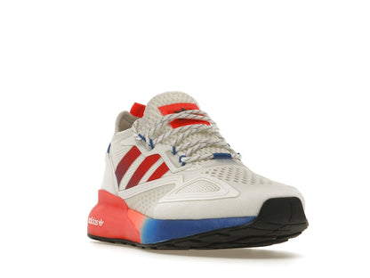 adidas ZX 2K Boost White Solar Red Blue