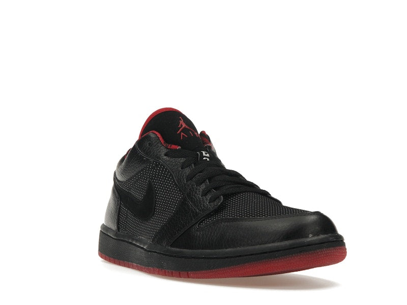Jordan 1 Retro Low Black Metallic Silver Varsity Red