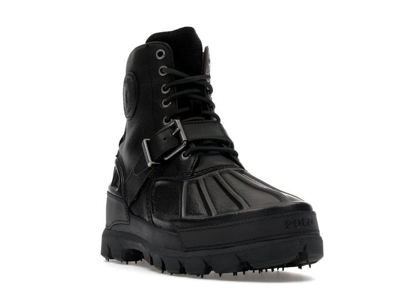 Polo Ralph Lauren Oslo High Oiled Leather Boot Black