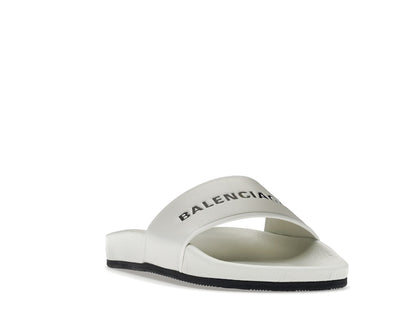 Balenciaga Pool Slide White Black (Women's)