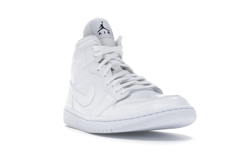 Jordan 1 Mid White Snakeskin (Women's)