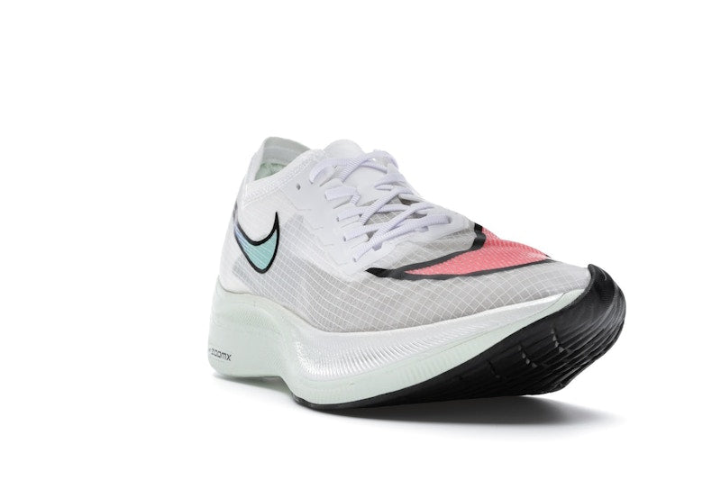 Nike ZoomX Vaporfly Next% White Hyper Jade Flash Crimson