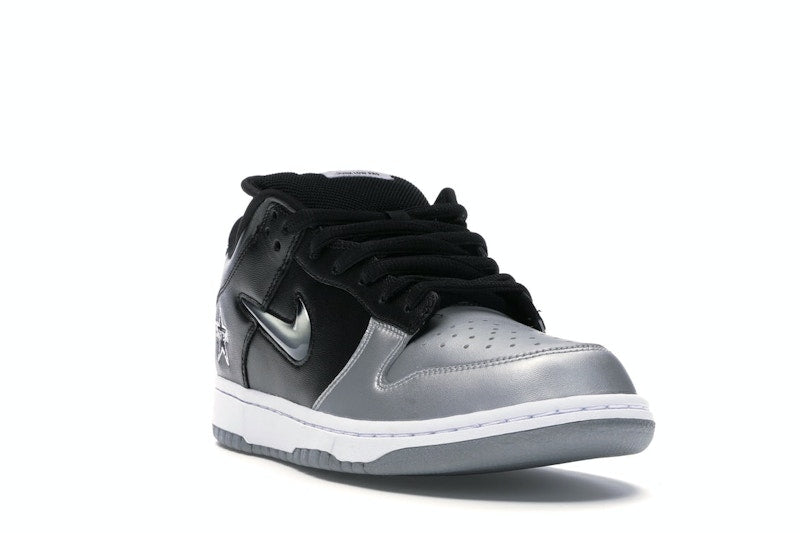 Nike SB Dunk Low Supreme Jewel Swoosh Silver
