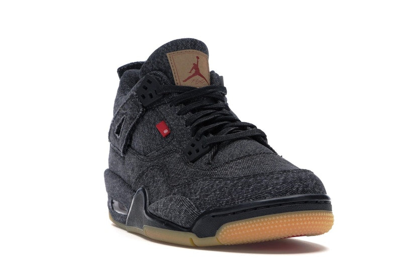 Jordan 4 Retro Levi's Black (GS) (Blank Tag)