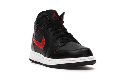 Jordan 1 Retro Mid Black Gym Red (GS)