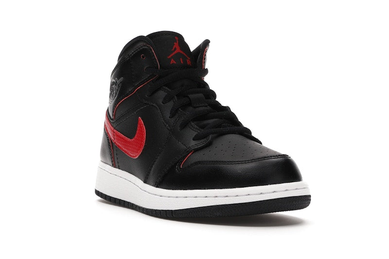 Jordan 1 Retro Mid Black Gym Red (GS)
