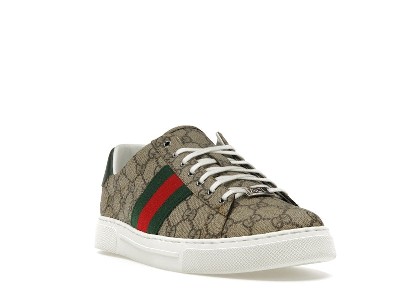 Gucci Ace Web Beige Ebony