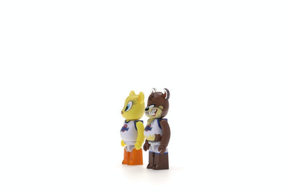 Bearbrick Space Jam Tweety & Tasmanian Devil 2 Pack 100% Multi
