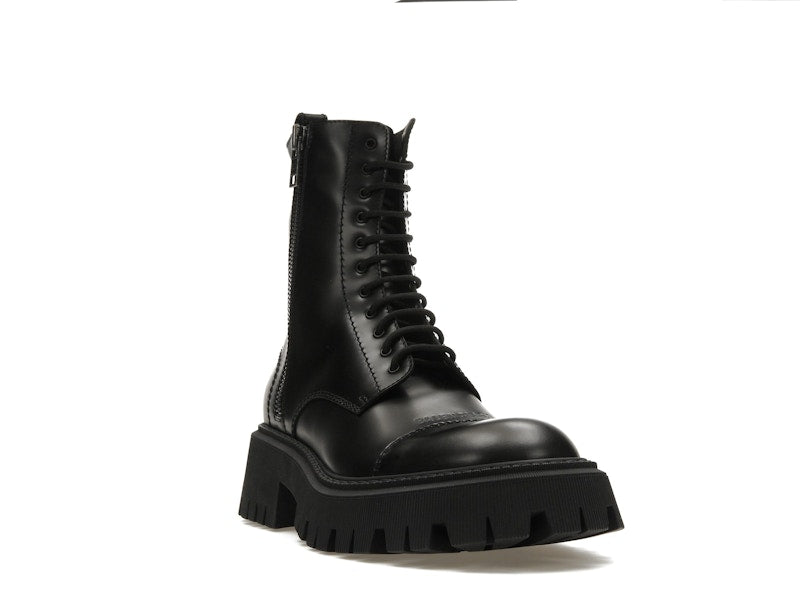 Balenciaga Tractor 20mm Zip Up Boot Black