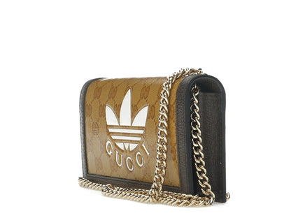Gucci x adidas Wallet With Chain Beige/Brown