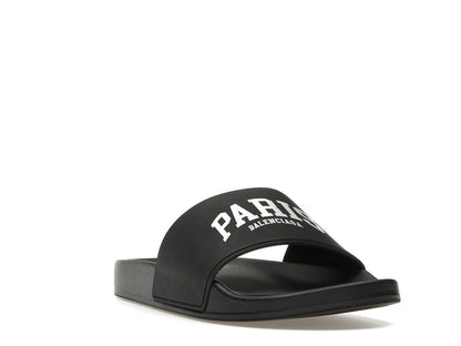 Balenciaga City Pool Slide Paris Black