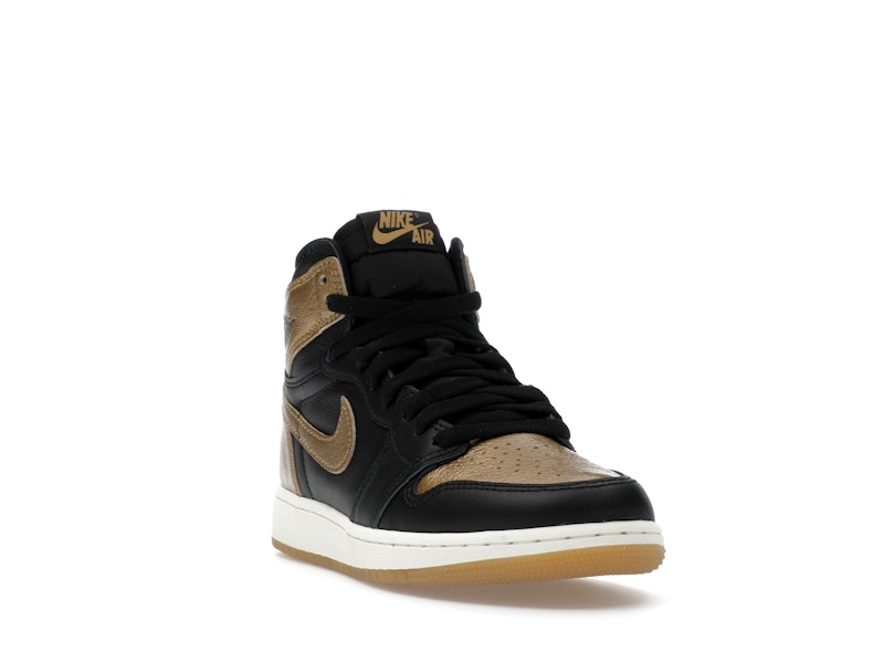 Jordan 1 Retro High OG Black Metallic Gold (GS)