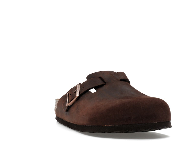 Birkenstock Boston Soft Footbed Oiled Leather Habana Brown