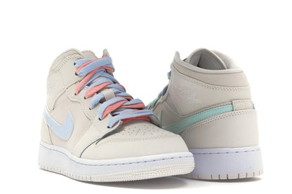 Jordan 1 Mid Multi-Color Swoosh Phantom (GS)