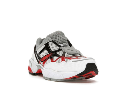 Saucony Grid Web White Grey Red