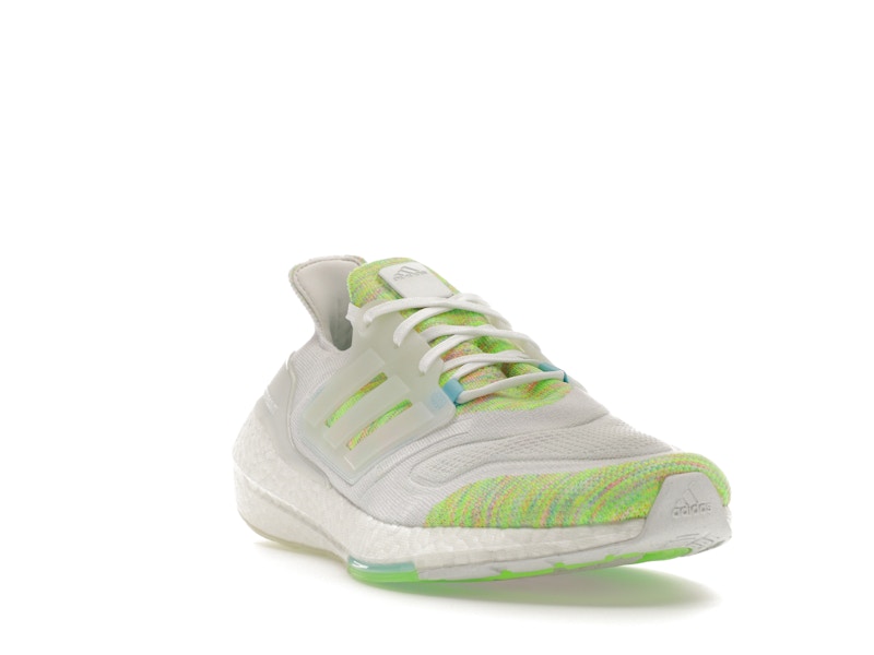 adidas Ultra Boost 22 White Bliss Blue Solar Green